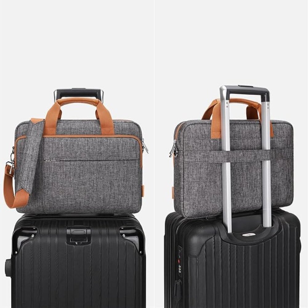 3 for $60 | DOMISO 15.6 inch Laptop Bag Business Briefcase Water-resistant - Picture 4 of 5